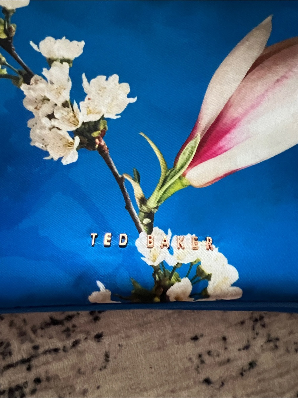 Ted Baker Blue Floral Magnolia Crossbody Bag - Picture 2 of 8